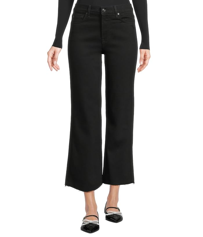 Women's 7 For All Mankind Cropped Alexa Jeans in Black