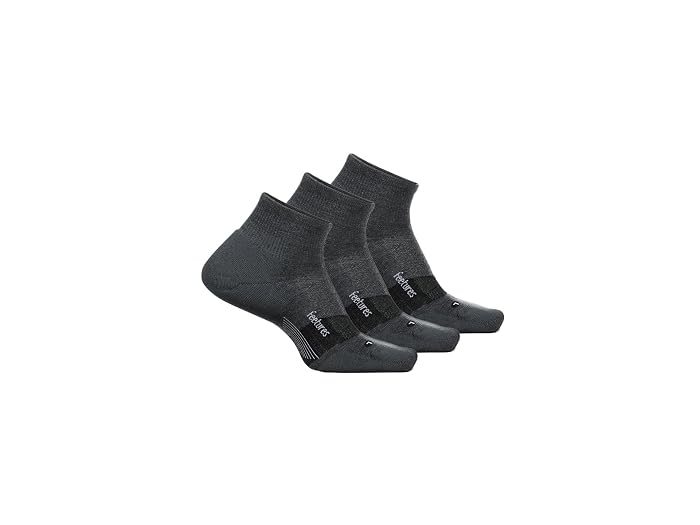 Unisex Feetures Merino 10 Ultra Light Quarter 3-Pair Pack