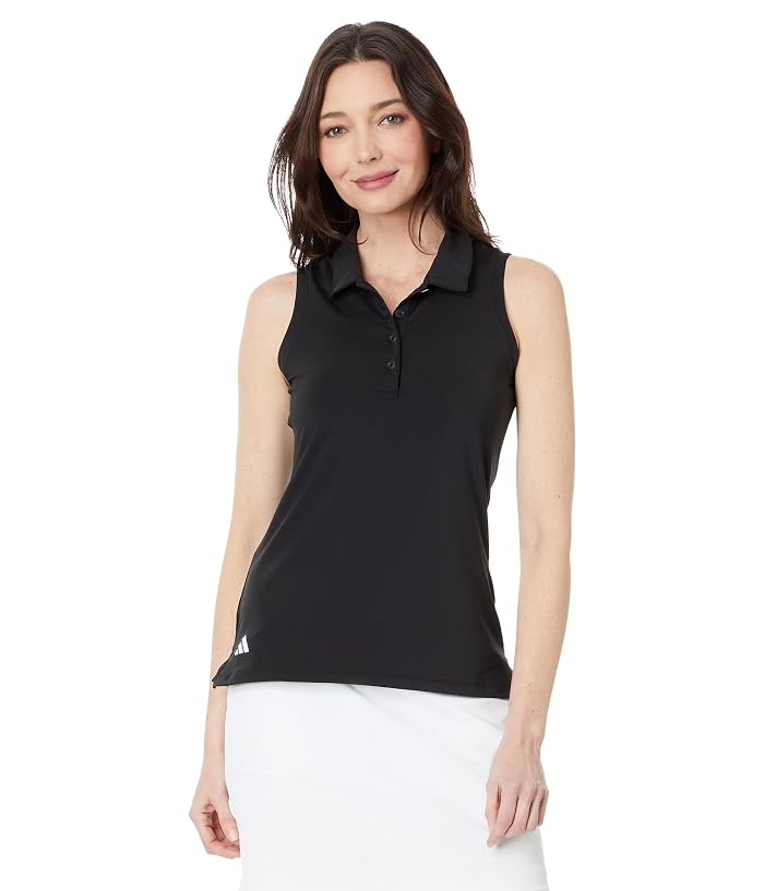Women's adidas Golf Ultimate365 Solid Sleeveless Golf Polo Shirt