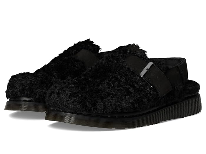 Unisex Dr. Martens Jorge II Faux Fur Lined Deluxe Borg Slingback Mules