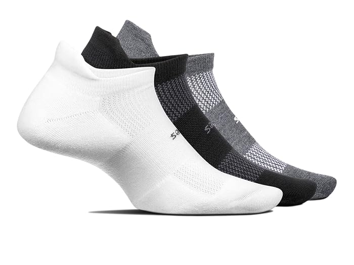 Unisex Feetures High Performance Max Cushion No Show Tab 3-Pair Pack