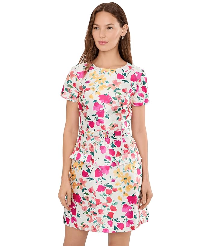 Women's Adrianna Papell Printed Mikado Short Dress