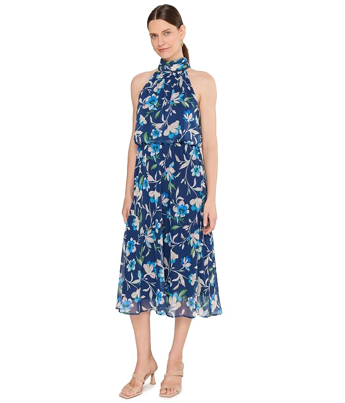 Women's Adrianna Papell Halter Chiffon Midi Dress