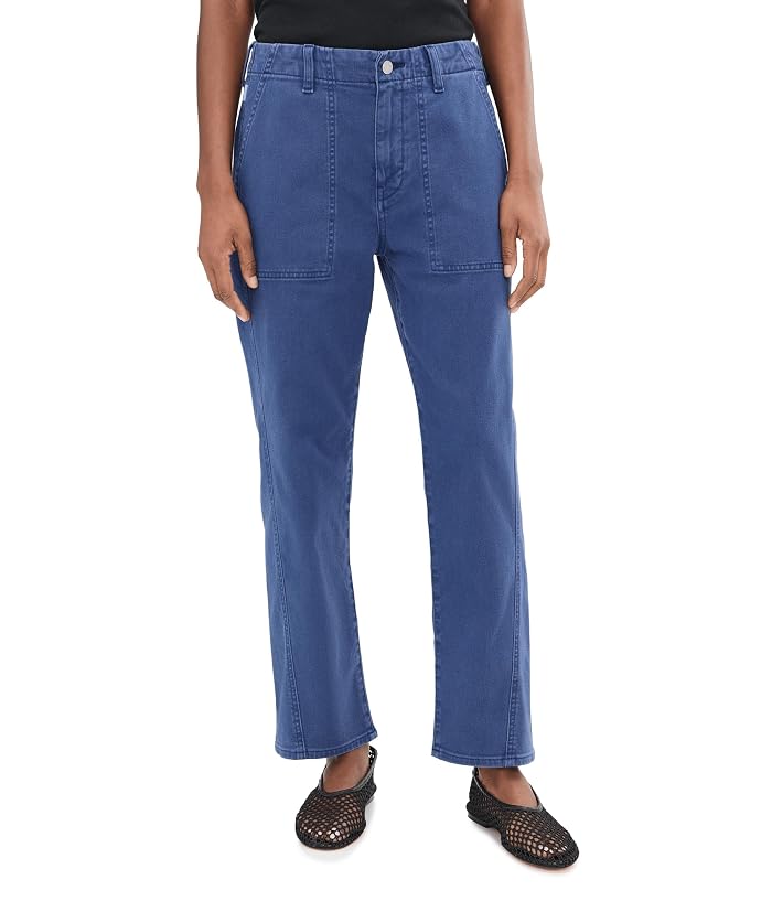 Women's AG Jeans Analeigh Mid-Rise Utility Pants in Sulfur Pacific Navy