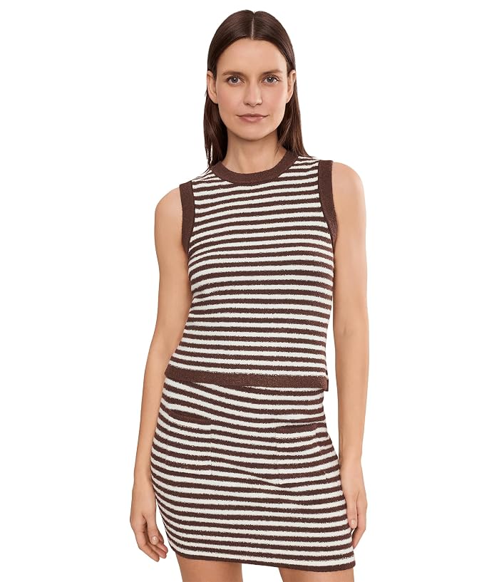 Women's 525 america Alessia Teddy Stripe Crew Neck Tank