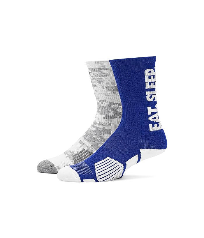 Unisex ChalkTalk SPORTS Guys Lacrosse Woven Mid-Calf Sock Set - Lax All Day (Little Kid/Big Kid/Adult)