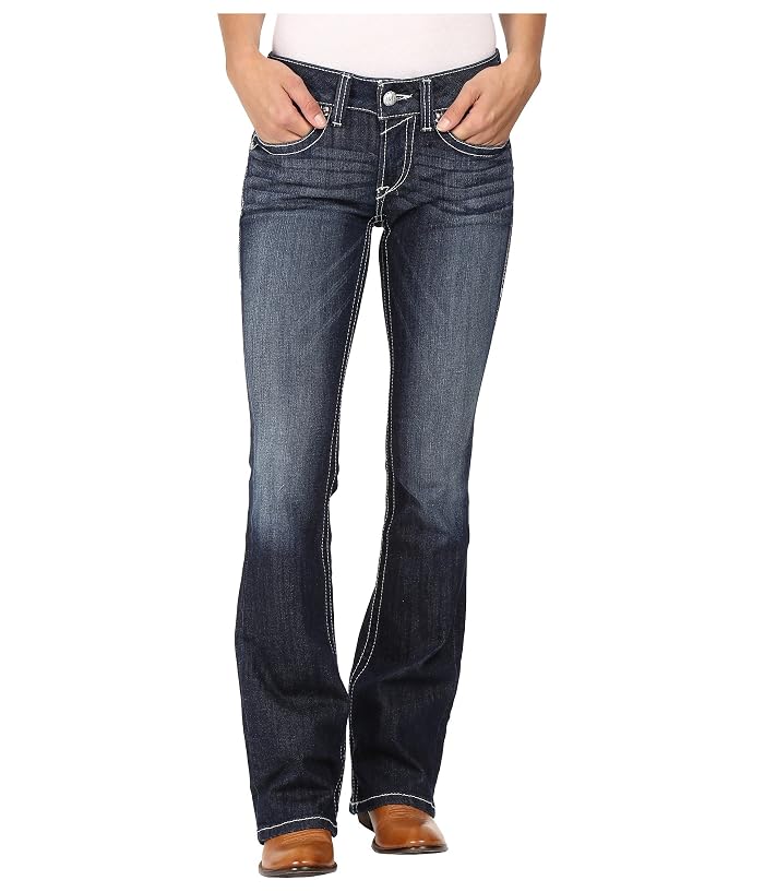 Women's Ariat R.E.A.L. Bootcut Rosey Whipstitch Jeans in Lakeshore